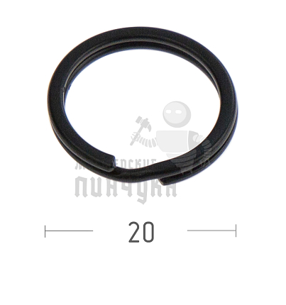 КОЛЬЦО ЧЕРНОЕ 20D ПЛОСКОЕ