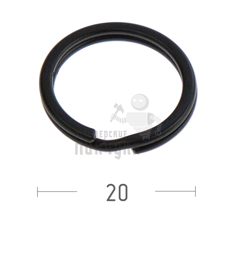 КОЛЬЦО ЧЕРНОЕ 20D ПЛОСКОЕ