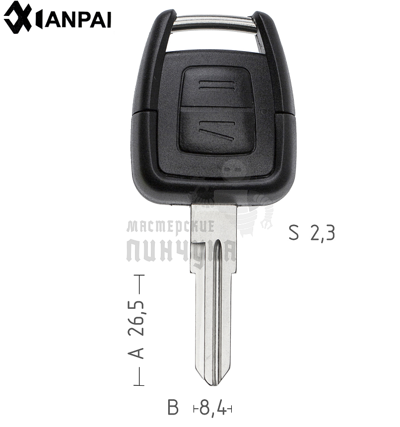 Корпус  OPEL S34 right 2кн   КНР