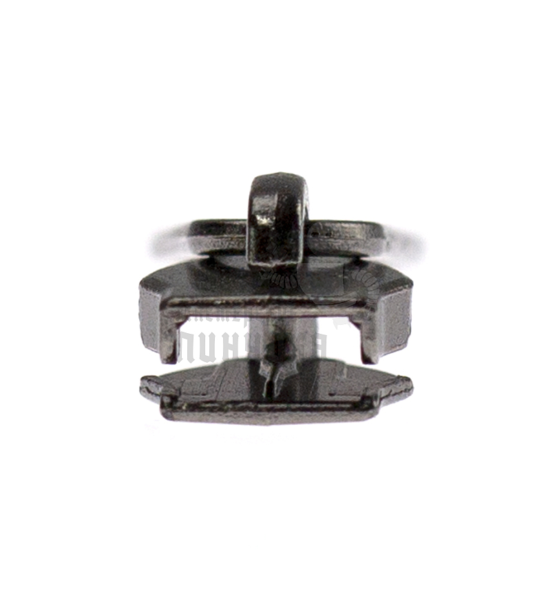 Бегунок для спиральной молнии, тип 5, сумочный, цв. черный никель