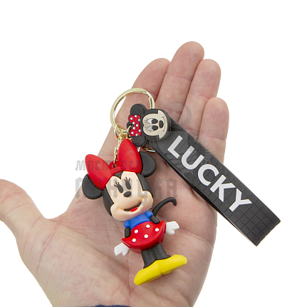 Брелок для ключей "Минни Маус LUCKY" + карабин