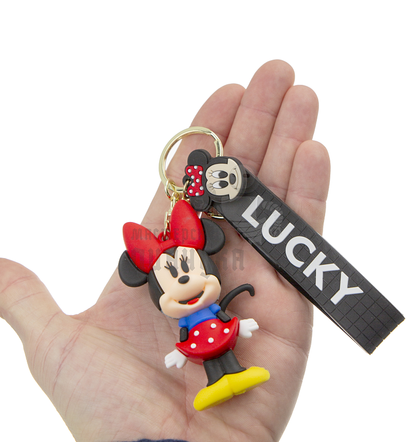 Брелок для ключей "Минни Маус LUCKY" + карабин