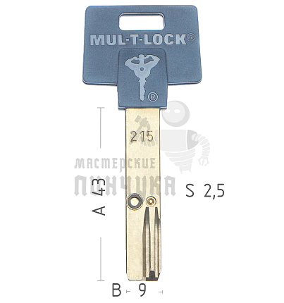 Mul-T-Lock: Профиль 215g Original "INTERACTIVE"