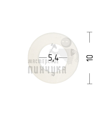 Пластиковые кольца (усилители) под люверс №2 - Чертеж