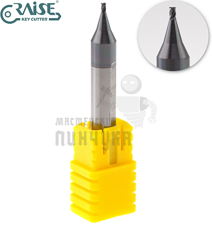 Вертик.фреза RAISE EW6012-4F ф1.2мм CARBIDE (ф1.2Х6Х40X4F)								 - Чертеж
