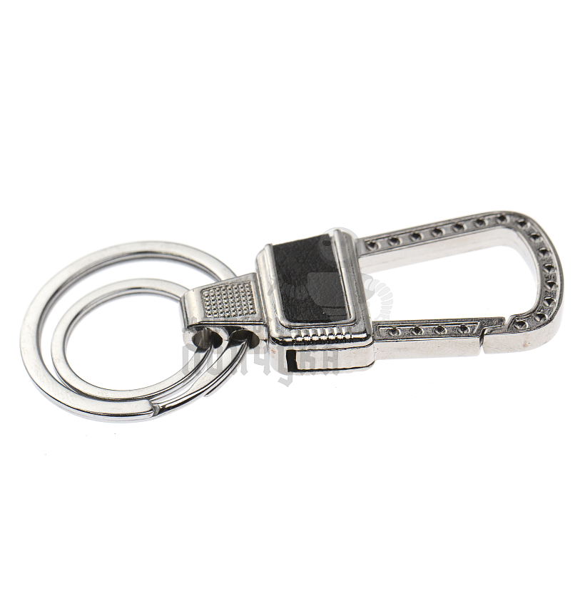 Карабин с двумя кольцами для ключей 
