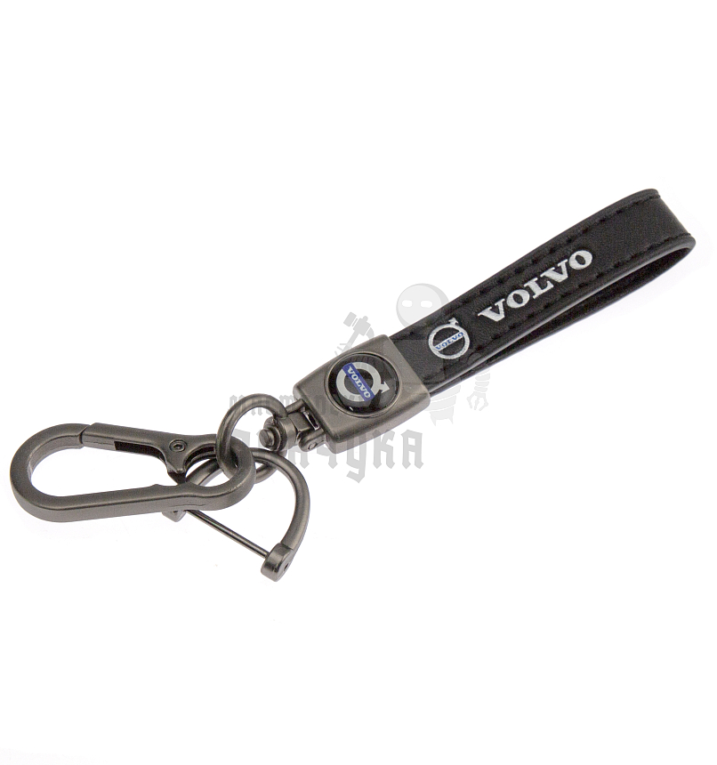 Авто карабин кожаный VOLVO