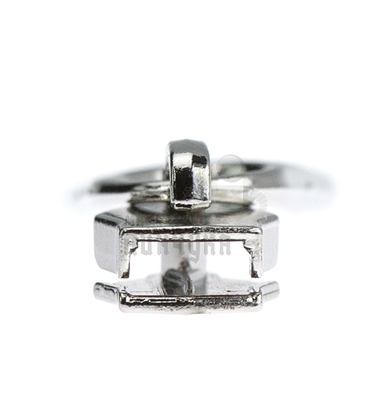 Бегунок для спиральной молнии, тип 5, сумочный N12 цв. никель