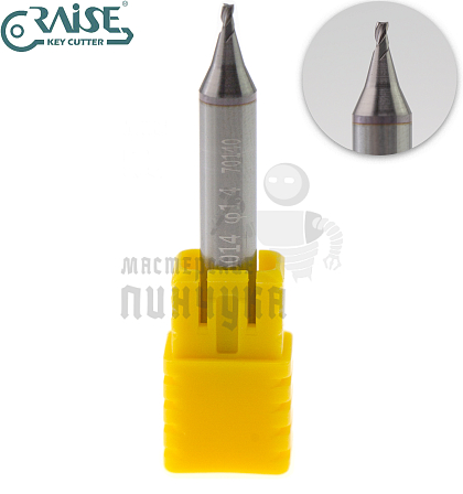 Вертик.фреза RAISE EW6014 ф1.4мм CARBIDE (ф1.4Х6Х40)								 - Чертеж