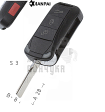 Корпус PORSCHE S07 3+1кн КНР - Чертеж