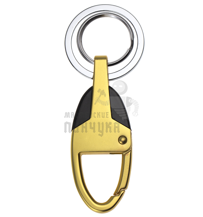 Карабин овальный с двумя кольцами для ключей