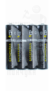 Батарейка Crazy Power R03 AAA BL4 Heavy Duty 1.5V (4/60/1200)