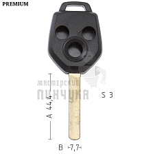 Корпус ключа SUB-2.P DAT17 SUB1P175 3 кнопки КНР  SUBARU - Чертеж