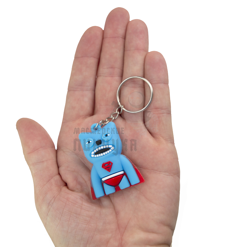 Брелок для ключей "FUGGLER", цв.голубой/красный