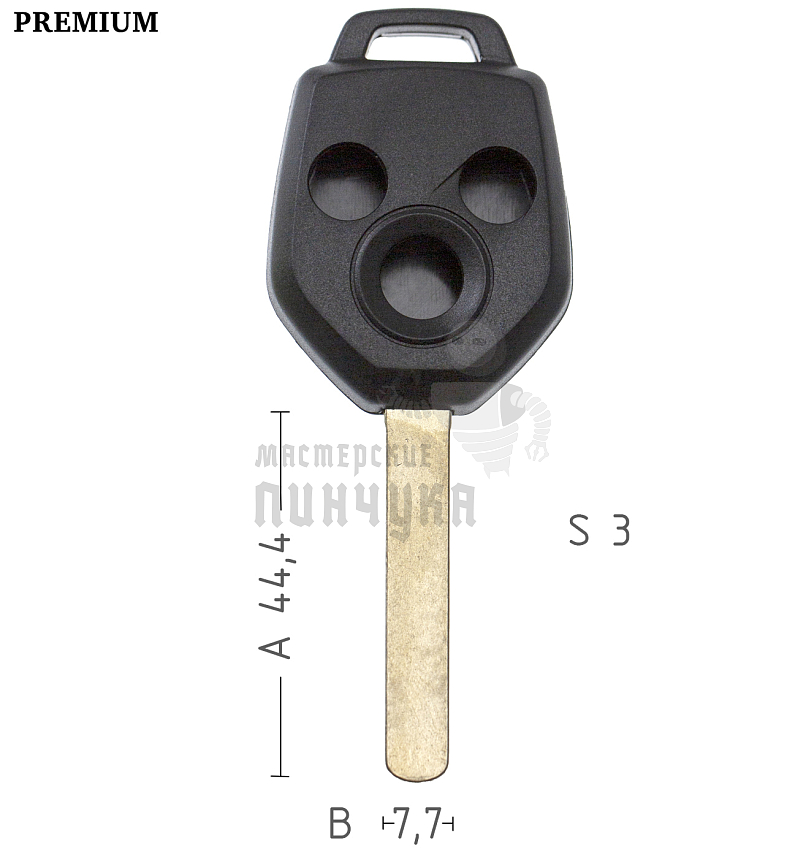 Корпус ключа SUB-2.P DAT17 SUB1P175 3 кнопки КНР  SUBARU