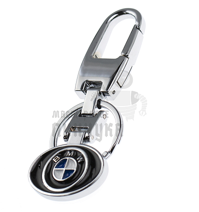 Авто карабин с кольцом для ключей BMW