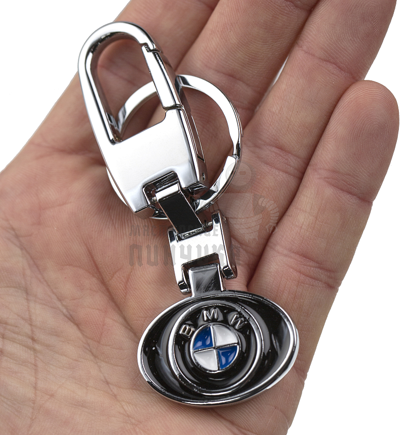 Авто карабин с кольцом для ключей BMW