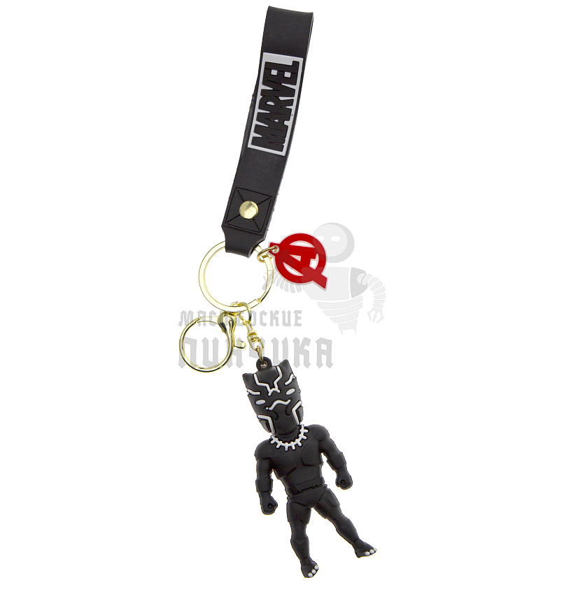 Брелок для ключей "Черная Пантера" + карабин