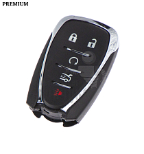 Корпус ключа OP11 HF66 HU100 4 кнопки + паника КНР ///  CHEVROLET - Чертеж