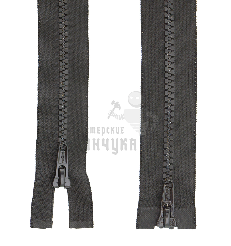 Молния Трактор "JUDSON", 80см, Тип-5, разъёмная двухзамковая, цв.черный