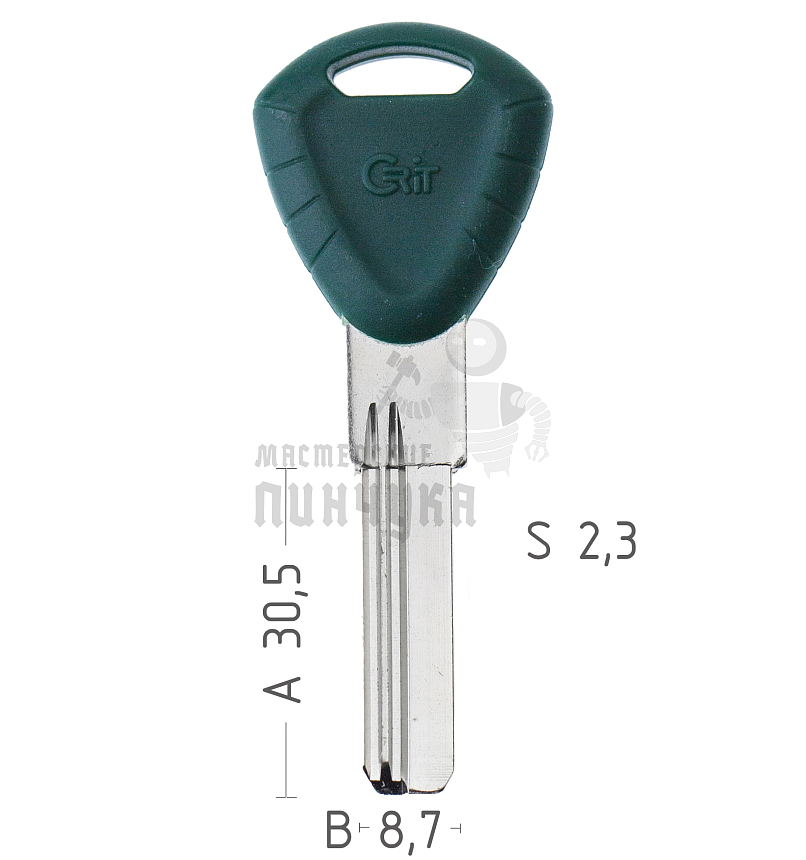 CRIT-238 2 паза левый (пластик) КНР