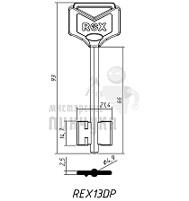 REX13DP жёлтый - Чертеж