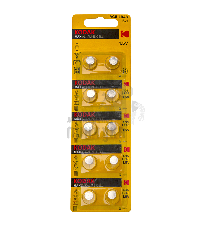 Батарейка KODAK AG5 LR48 BL10 Alkaline 1.5V (10/100/3600)