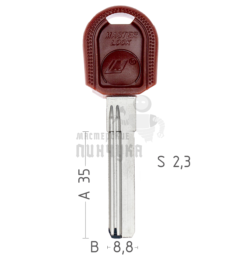 MASTER.LOCK.LM 2 пр.п/бронь (35mm) MCM2D КНР