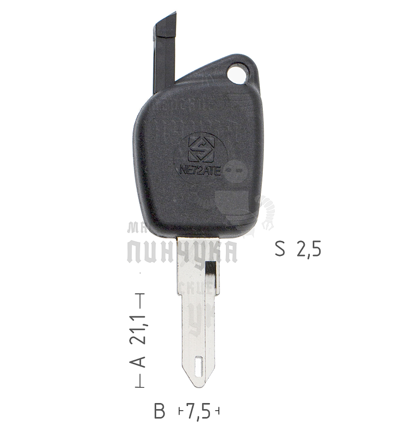 T00NE72PA TP00NE-36P1 NE72DPT0 а/пласт.с мест.п/чип PEUGEOT