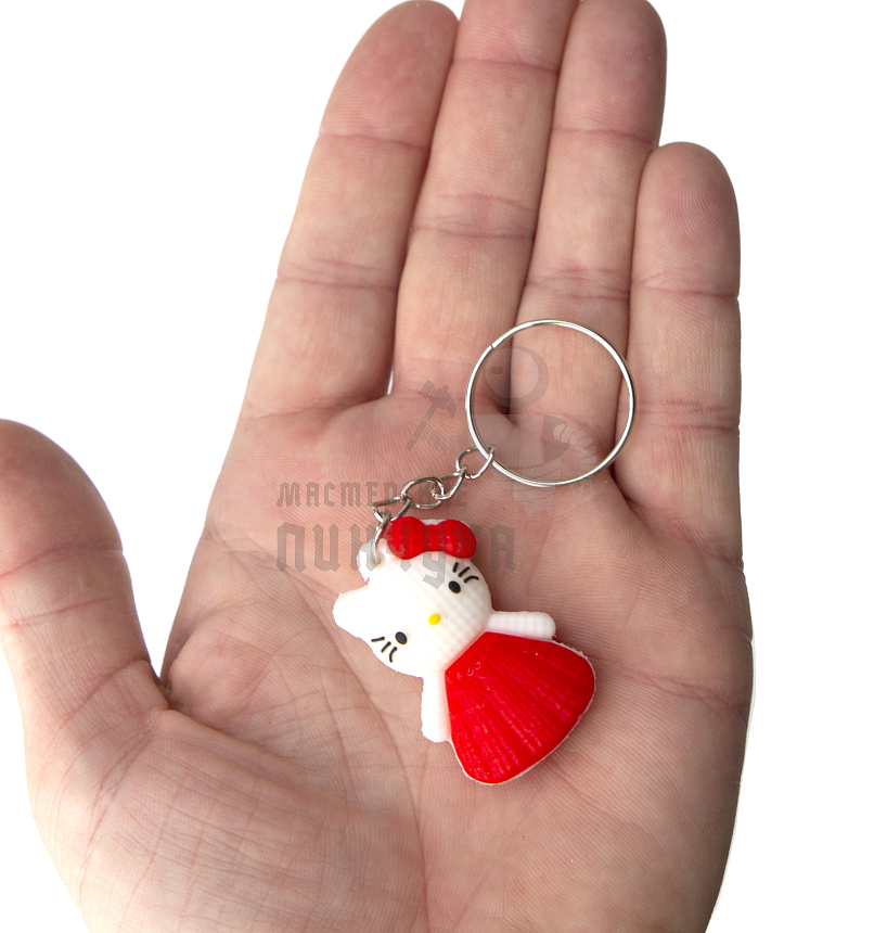 Брелок для ключей "Hello Kitty", цв.красный