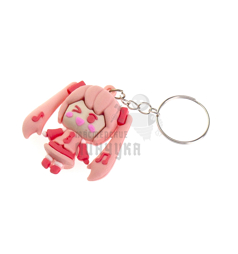 Брелок для ключей "Мику Хацунэ" цв. розовый