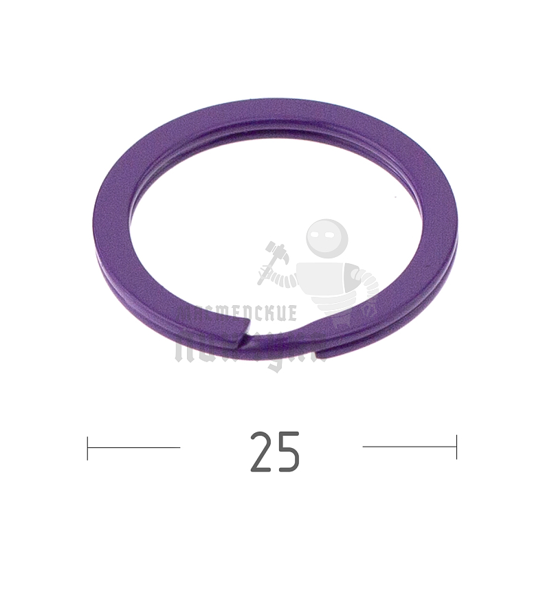 КОЛЬЦО ФИОЛЕТОВОЕ 25D ПЛОСКОЕ