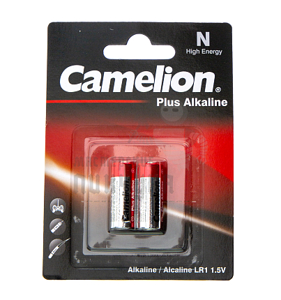 Батарейка Camelion LR1 BL2 Plus Alkaline  (2/24/480/17280)