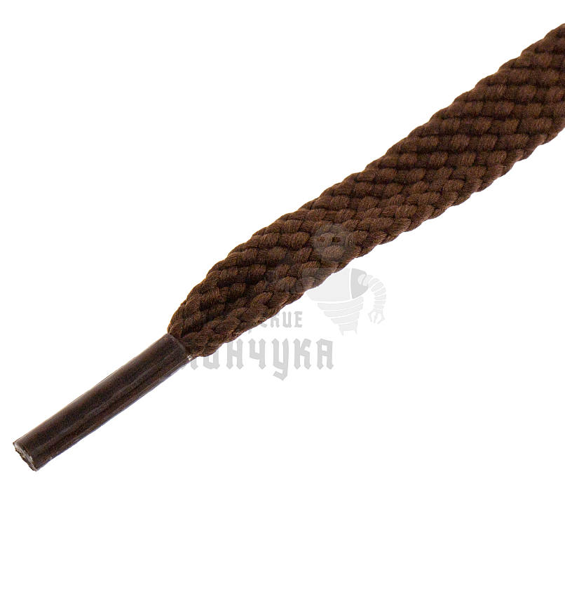 Шнурки плоские (тип 40), 80см, цв.коричневый