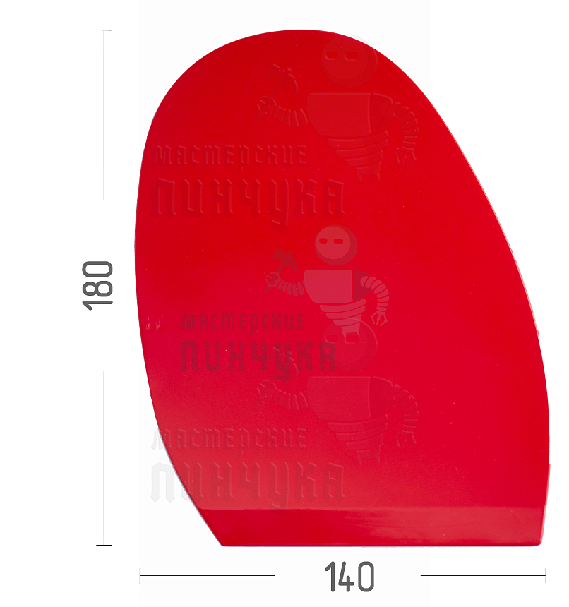 Проф. формованная для лабутенов Casali Mirror №5,1,3мм Красный