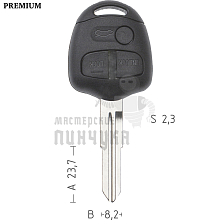 Корпус  Mitsubishi HU56R 3кн(левый)ремкомплект  КНР - Чертеж