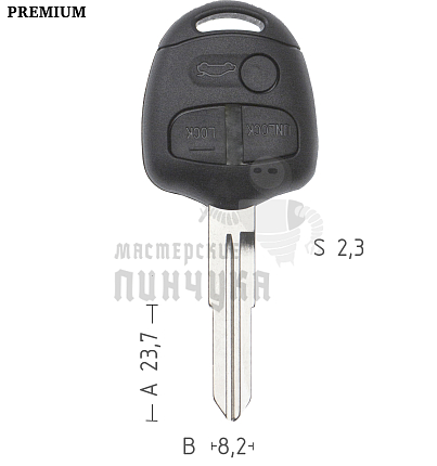 Корпус  Mitsubishi HU56R 3кн(левый)ремкомплект  КНР