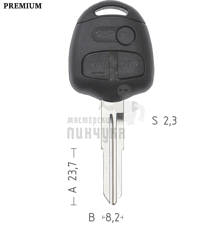 Корпус  Mitsubishi HU56R 3кн(левый)ремкомплект  КНР