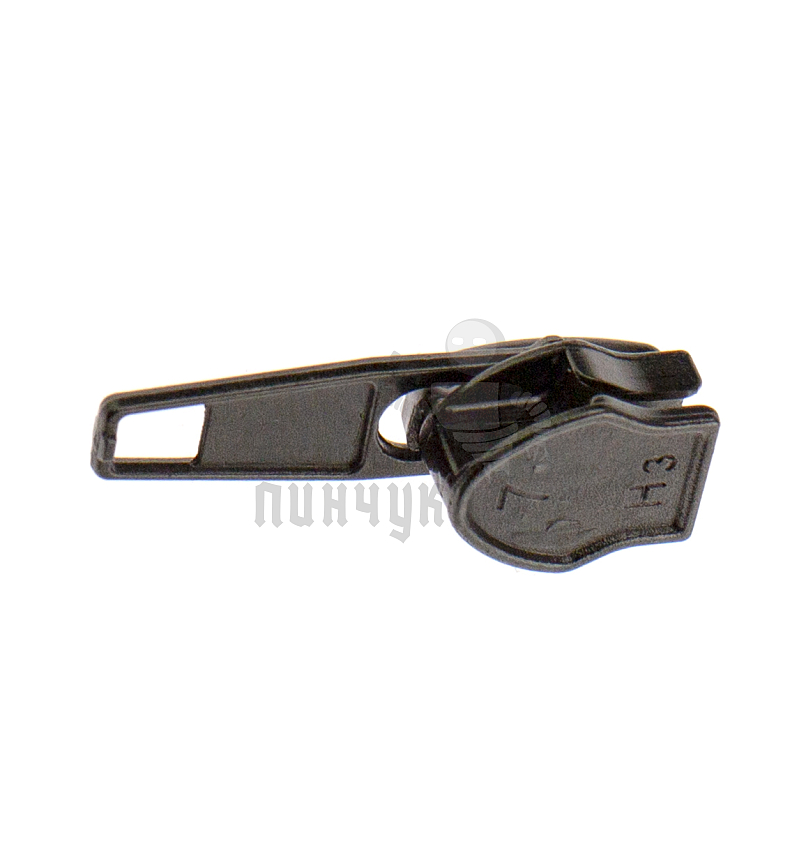 Бегунок для спиральной молнии, тип 7, автомат, цв. никель темн.