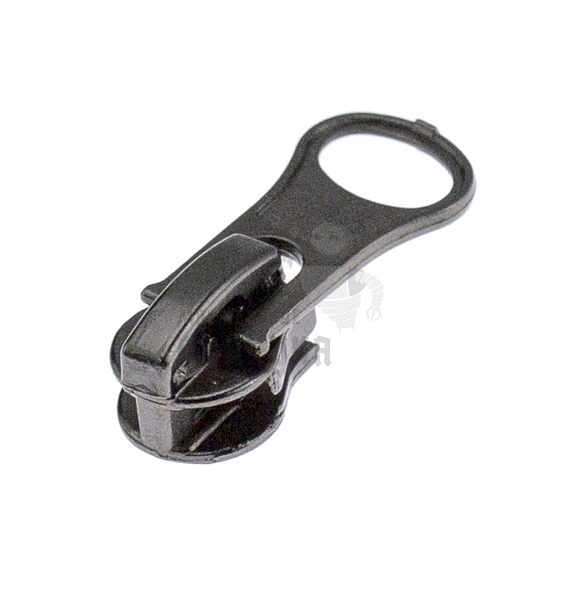 Бегунок для спиральной молнии, тип 5, автомат Груша, цв.темный никель