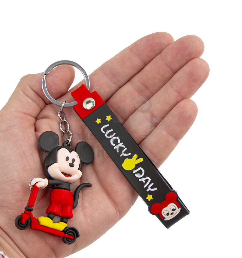Брелок для ключей "Микки Маус" на самокате 