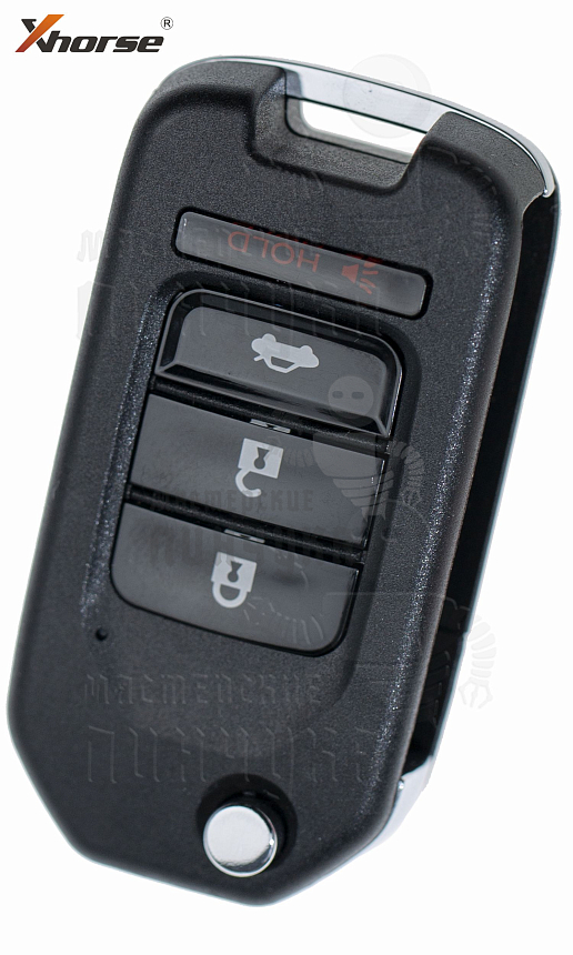 Универсальный ключ с Д/У серии XK в стиле HONDA 3+1кн без встроенного чипа КНР