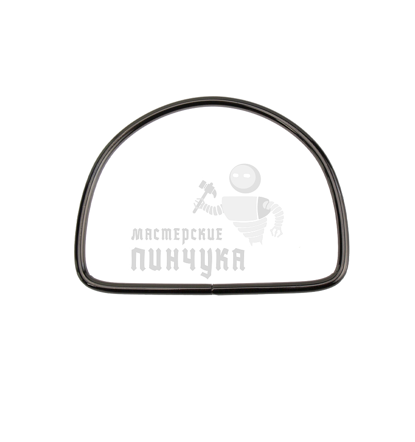 Ручка для сумки, полукольцо, цв.темн.никель