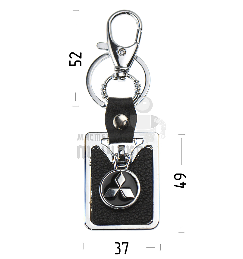 Авто карабин с кольцом для ключей MITSUBISHI