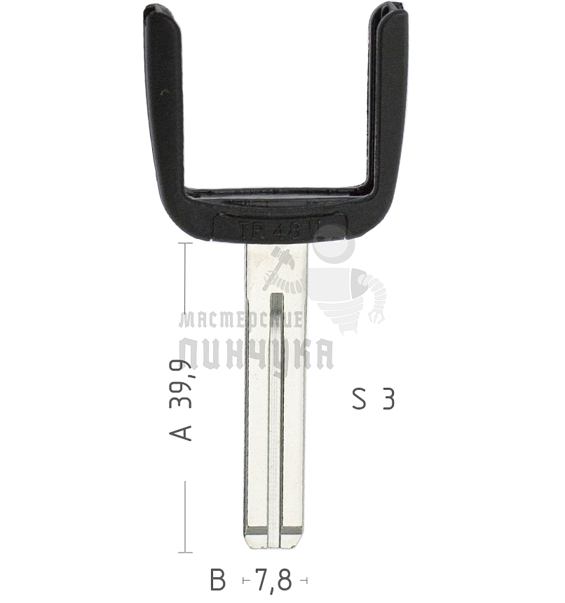 Лезвие TR48U рога п/чип Lexus