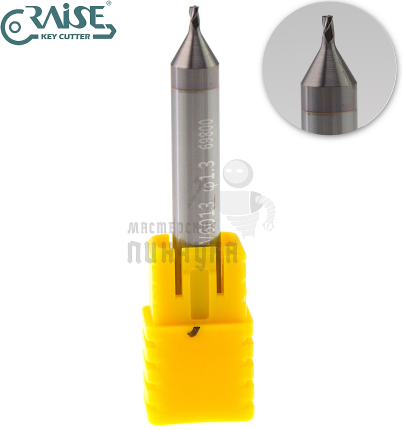 Вертик.фреза RAISE EW6013 ф1.3мм CARBIDE (ф1.3Х6Х40)								