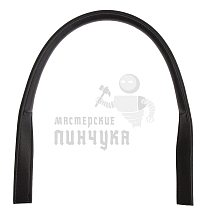 Ручка сумочная круглая с узким креплением 53см (4001-1) Китай Черный матовый - Чертеж