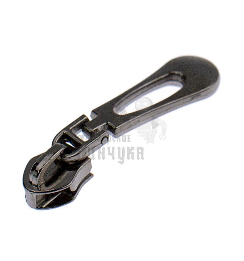 Бегунок для спиральной молнии, тип 5, сумочный N2 цв. никель темн.