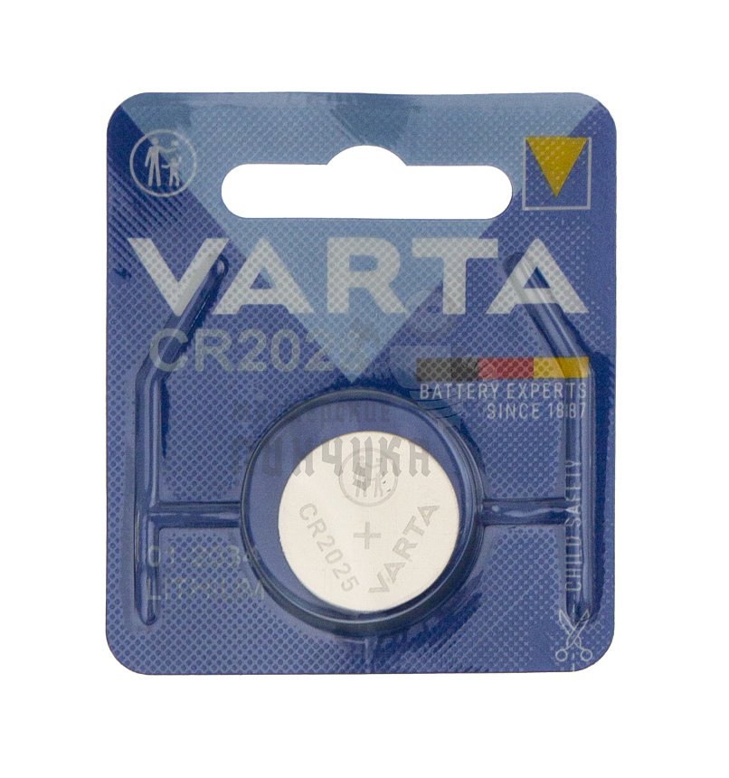Батарейка VARTA CR2025 BL1 (1/10/300)