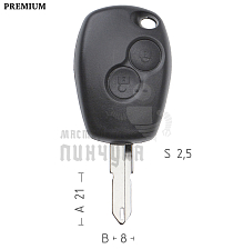 Корпус ключа NE38 NE73 NE79P49 2 кнопки круглые RENAULT // КНР - Чертеж